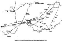 mapa de caminos de Santos Madrazo