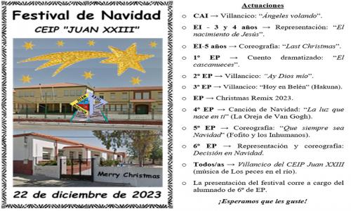 Programa Festival de Navidad